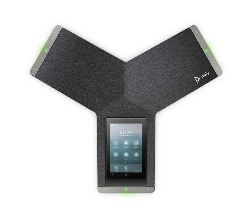POLY TRIO C60 Teléfono de conferencia inteligente, para salas de juntas, pantalla táctil compatible con soluciones de videoconferencia Poly.