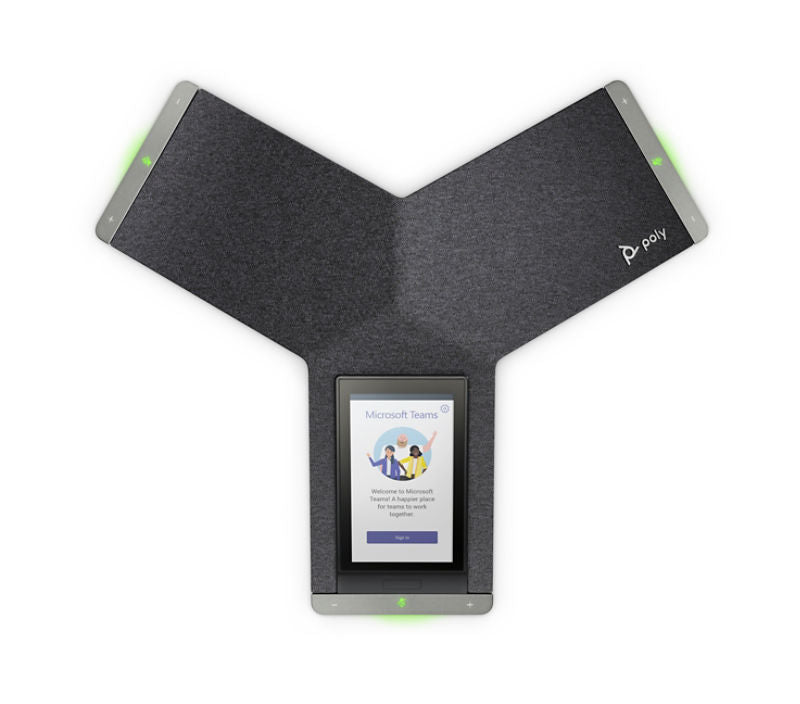 POLY TRIO C60 Teléfono de conferencia inteligente, para salas de juntas, pantalla táctil compatible con soluciones de videoconferencia Poly.