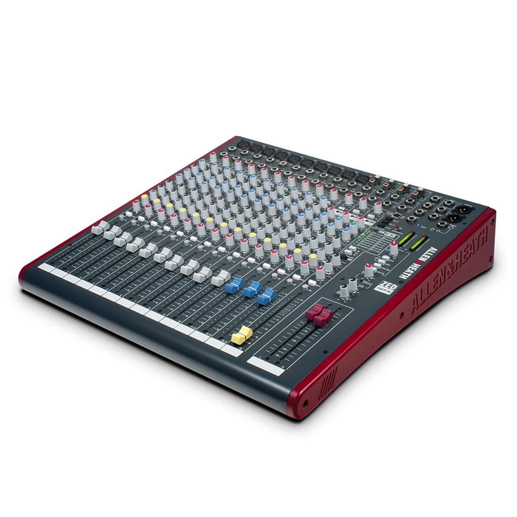 ALLEN & HEATH ZED-16FX Mezclador de grabación y en vivo 16 entradas: 10 canales mono y 3 estéreo,Efectos digitales y puerto USB para Mac y Windows