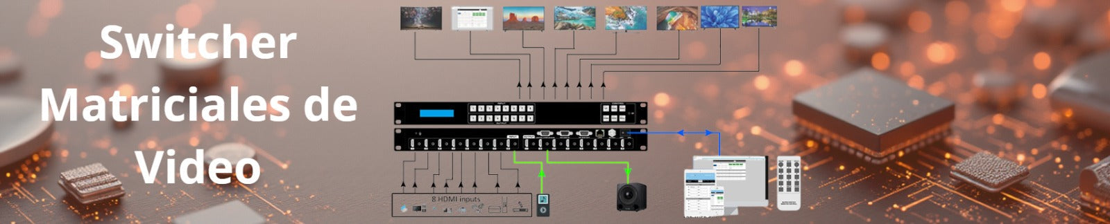 Switchers Matriciales de Video