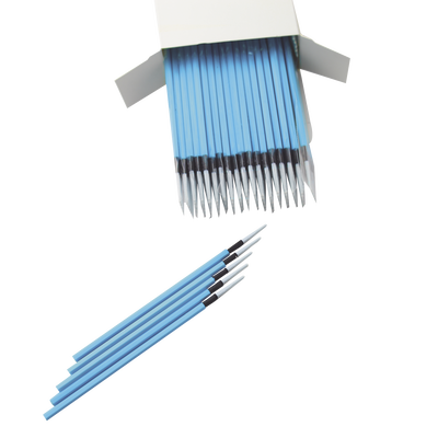 Hisopos para limpieza de puertos de fibra óptica 1.25 mm para adaptadores LC y MU, 100 piezas