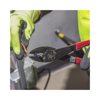 Pinza Ponchadora/Cortadora de Conectores 10 a 22 AWG