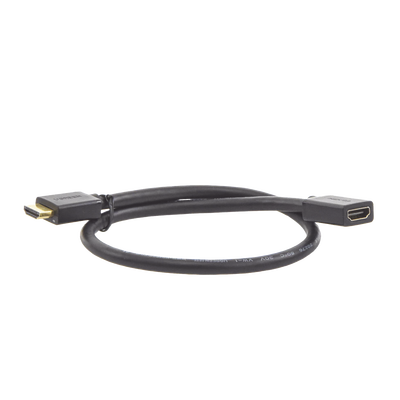 Cable extensor HDMI de 0.5M / 4K@60Hz / 3D / HDR /  Macho a Hembra /  Núcleo de cobre estañado / Transmisión estable.