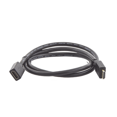 Cable extensor HDMI de 1 M / 4K@60Hz / 3D / HDR /  Macho a Hembra / Núcleo de cobre estañado / Transmisión estable.