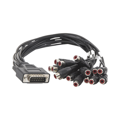 Adaptador de 15 Entradas de Audio para DVR´s epcom y HIKVISION