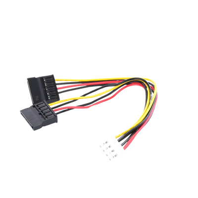 Cable Doble de Corriente SATA / Compatible con DVR´s epcom y HIKVISION / 15 cm de Longitud
