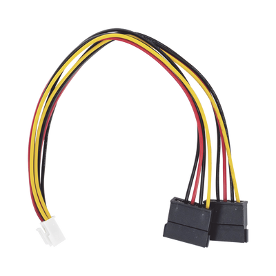 Cable Doble de Corriente SATA / Compatible con DVR's epcom / HIKVISION / 25 cms de Longitud