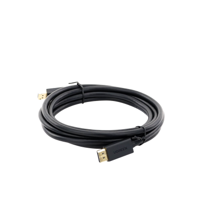 Cable DisplayPort 1.2 Macho a Macho | Longitud 3m | Versión DP1.2 | Soporta 4K@60Hz; 2K@144Hz | Soporta 3D | Color profundo de 8 y 10 bits | Blindaje Interno Múltiple | Cobre Estañado 28AWG  | Botón de Liberación.