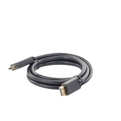 Cable DP Macho a HDMI Macho / Longitud 1.50 m / Soporta 4K@30Hz / Soporta 3D / Cobre Estañado 28AWG / Blindaje interno múltiple / Transmisión Unidireccional / Botón de Liberación / Chip de Última Generación