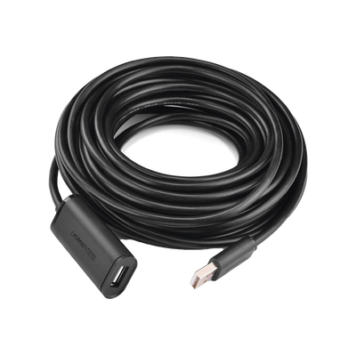 Cable de Extensión Activo USB 2.0 / 30 Metros / Macho-Hembra / Booster individual FE1.1S incorporado / Velocidad de hasta 480 Mbps / Ideal para impresoras, consolas , Webcam, etc.