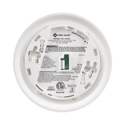 Detector de Humo Autónomo, No Requiere Panel, Con Botón para Silenciar, Sensor por Ionización