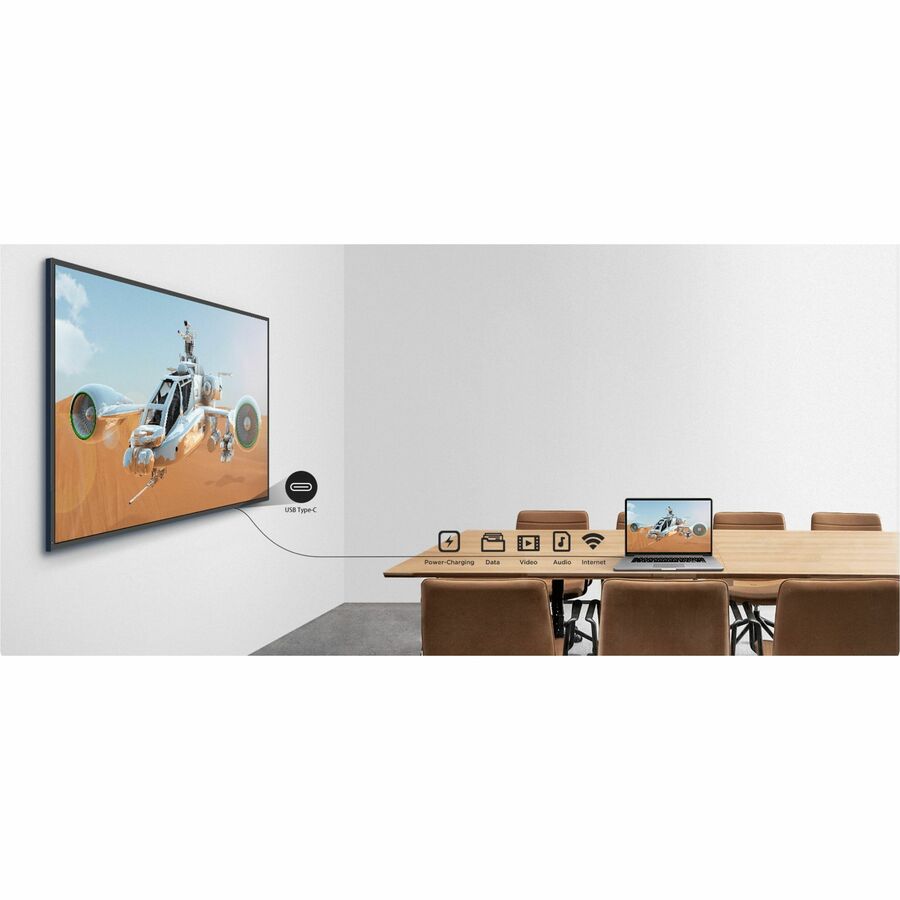 MAXHUB ND55CMA Pantalla 55″ 4K, equipada con tecnología antireflejos, Ideal para salas de reuniones y entornos comerciales. Android 11.0 , 4 GB de RAM, 32 GB de almacenamiento, WiFi-6, 2 altavoces integrados de 10 W, orientación vertical/horizontal