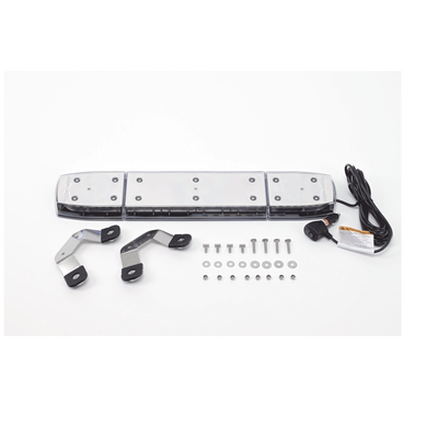 Mini Barra de 24 Pulgadas, 144 Led, Con Montaje Magnético y  Luces Ultra Brillantes, Dual Color Ámbar/Claro, Ideal para Seguridad Privada