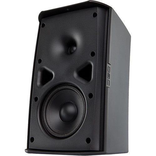 QSC AD-S4T AcousticDesign Series 4.5" 2 vías 50W Altavoz de montaje en superficie (par, negro)