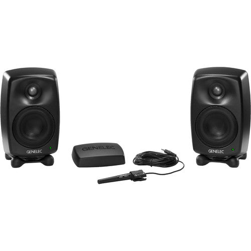 Genelec 8320APM: Monitor de estudio activo inteligente (SAM) compacto 2 vías, woofer 4" y tweeter de 3/4". Potencia 100W (50W+50W) Ofrece precisión acústica superior y adaptación automática (AutoCal™ y GLM™ 2.0). Ideal para near-field en estudios. 1 pieza