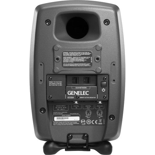 GENELEC 8330APM: Monitor de estudio activo SAM™ (5", 100W). DSP, AutoCal™ y DCW™ garantizan precisión profesional y adaptación a cualquier sala. Monitoreo inteligente superior para mezcla, masterización y postproducción. Incluye entrada AES/EBU. 1 pieza