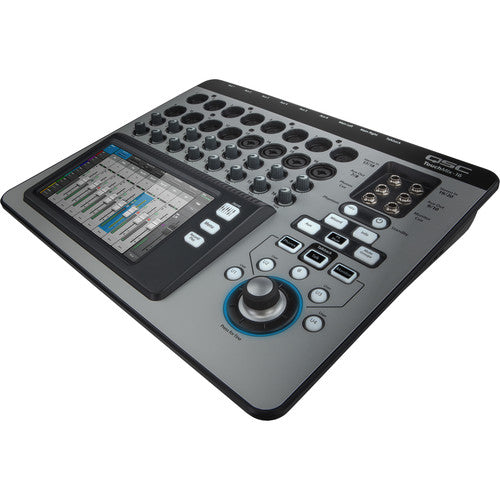 QSC TouchMix-16 Mezclador digital compacto con pantalla táctil, 22 Entradas totales, 12 Salidas, Control inalámbrico mediante aplicación para iPad, Procesamiento DSP, Grabación multipista, Adaptador USB Wi-Fi incluido (copia)