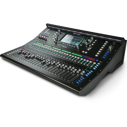 ALLEN & HEATH SQ-6 de 24 Entradas Mono (XLR) expandibles a 48 entradas, 14 Salidas en XLR (asignables),  Entradas Estéreo (2 x TRS + 1 Miniplug) Pantalla táctil de 7" Puerto para tarjeta DANTE, WAVES o S-LINK