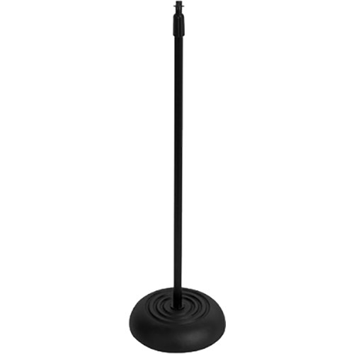 ON STAGE MS7201B Pedestal de micrófono de piso altura ajustable: 33 a 60" (83.82 a 152.4 cm)