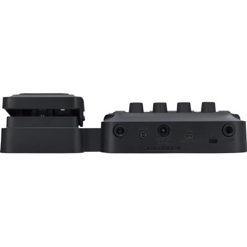 ZOOM G1X FOUR Pedales multi efectos de guitarra con pedal de expresión integrado, Más de 70 efectos de guitarra y 13 modelos de amplificadores, Entradas de instrumento de 1/4" y auxiliares de 3,5 mm, 68 patrones rítmicos incorporados