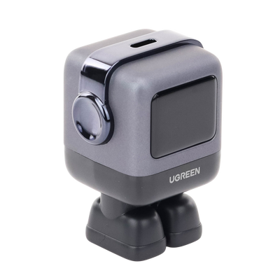 Cargador Mini GaNRobot 30W serie UNO | 1 USB-C de Carga Rápida | Tecnología GaN II | Multiprotocolo PD/QC/SCP/FCA | Carga Inteligente | Pantalla LED | Zapato Magnético Extraíble | Thermal Guard | Color Negro.