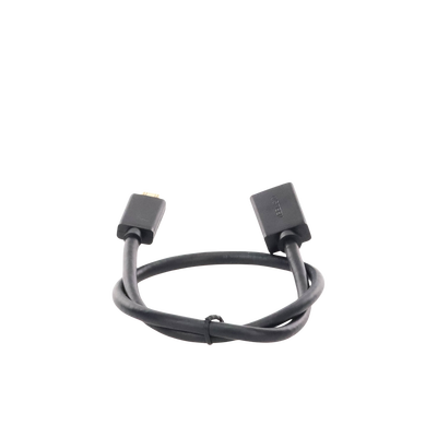 Adaptador Mini HDMI a HDMI (HDMI Tipo C)   / 18Gbps / 4K@60Hz / HDR /  Tecnología 3D / ARC / Carcasa PC+ABS / HDCP/ Longitud de 22 cm