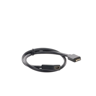 Adaptador Mini HDMI a HDMI (HDMI Tipo C)   / 18Gbps / 4K@60Hz / HDR /  Tecnología 3D / ARC / Carcasa PC+ABS / HDCP/ Longitud de 22 cm