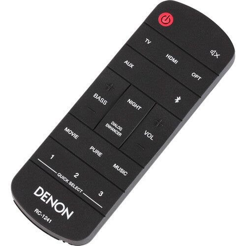 Denon Home Sound Bar 550 es una barra de sonido compacta con audio Dolby Atmos y DTS:X 3D. Incluye HEOS Built-in para multi-sala y streaming Wi-Fi/Bluetooth. Controlable por voz (Alexa) y ampliable con subwoofers y surrounds inalámbricos Denon Home.