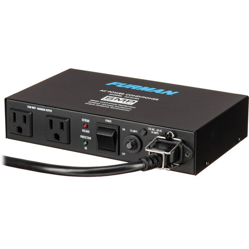 Furman AC-215A Acondicionador de energía compacto 10A tecnología SMP+ de élite. Ofrece protección avanzada (sin sacrificar componentes), filtrado LiFT (ruido) y apagado EVS para voltaje extremo. Ideal para TVs/monitores y audio/video en espacios reducidos