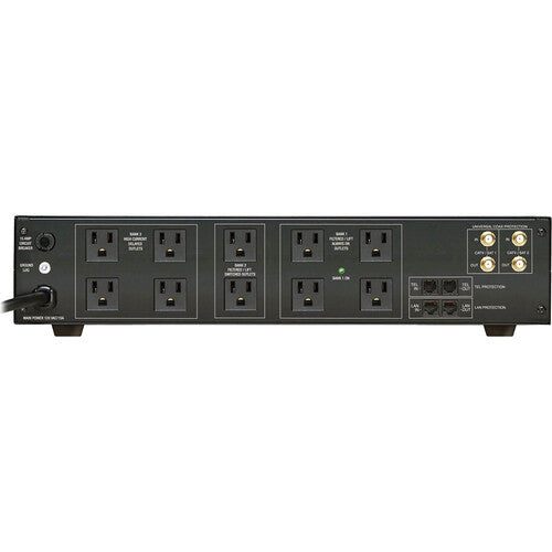 PANAMAX MR5100 Acondicionador y protector de energia, Capacidad de 15 Amp. montable en rack para sistemas AV. 11 salidas protegidas y filtradas Monitoreo automático de voltaje,