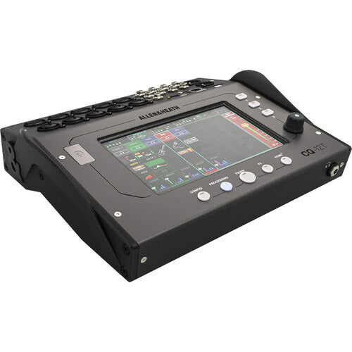 Allen & Heath CQ-12T Mezclador digital compacto de 12 canales con pantalla táctil de 7" Interfaz de audio USB-B de 16 x 18, Grabación y reproducción multipista de 16 x 18 a través de SD, Grabación/reproducción USB estéreo