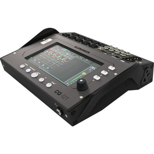 Allen & Heath CQ-12T Mezclador digital compacto de 12 canales con pantalla táctil de 7" Interfaz de audio USB-B de 16 x 18, Grabación y reproducción multipista de 16 x 18 a través de SD, Grabación/reproducción USB estéreo