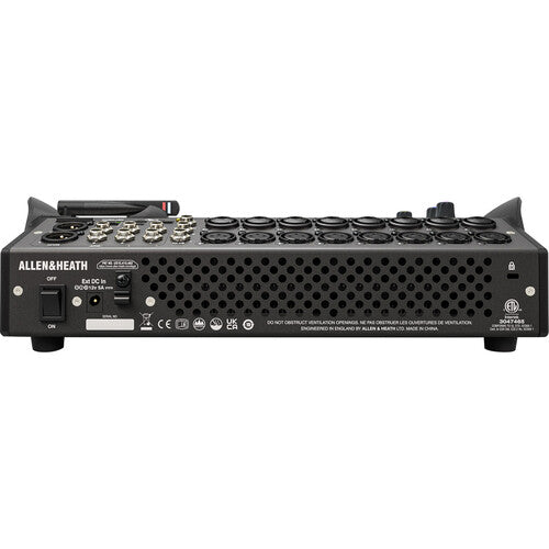 ALLEN & HEATH CQ18-T es la mesa de mezcla digital más potente de la serie CQ. Ofrece 16 entradas de micrófono/línea, procesamiento a 96kHz y una interfaz táctil de 7" con control Wi-Fi. Perfecta para locales, giras pequeñas y producción de eventos en vivo