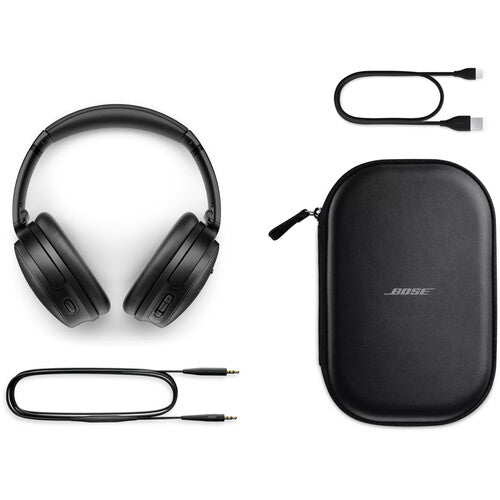 Bose QuietComfort Auriculares inalámbricos supraaurales con cancelación activa de ruido (Negro)