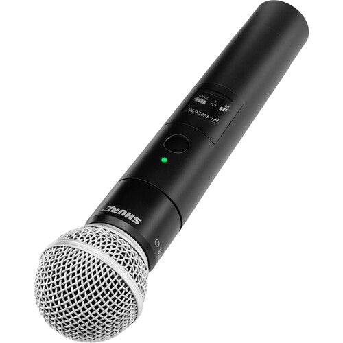 SHURE MXW2X/SM58 Transmisor de micrófono de mano inalámbrico, con cápsula SM58 (1,9 GHz)  con autonomia de hasta 25 horas con batería SB908 incluida. Compatible con los sistemas Microflex Wireless neXt.