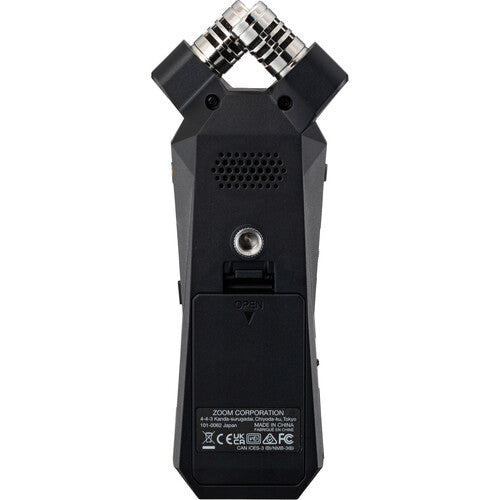 ZOOM H1 ESSENTIAL Grabadora de audio portátil de 2 pistas y 32 bits flotante, micrófonos integrados, Músicos, creadores de contenido y podcasters, Flotante de 32 bits: no es necesario ajustar el nivel, Pantalla OLED vívida