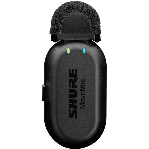 SHURE MoveMic One Sistema de micrófono de solapa inalámbrico monocanal para creadores de contenido, con clip para una persona, para dispositivos móviles