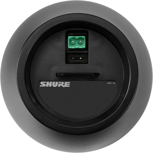 SHURE MXP-1B  Microflex Altavoz pasivo mini colgante para conferencias (negro, individual)
