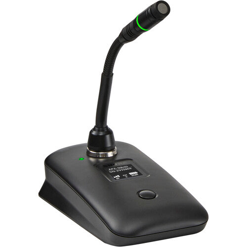 SHURE MXW8X NeXt Base de transmisor inalámbrico,para cuello de ganso, Modo de silencio programable, pantalla LCD, Cifrado seguro AES-25,6 39 horas con batería recargable