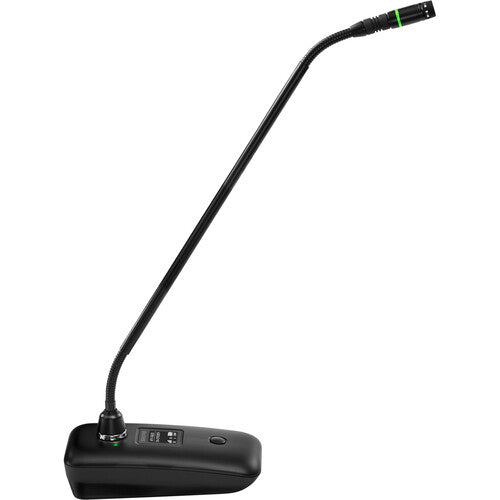 SHURE MXW8X NeXt Base de transmisor inalámbrico,para cuello de ganso, Modo de silencio programable, pantalla LCD, Cifrado seguro AES-25,6 39 horas con batería recargable