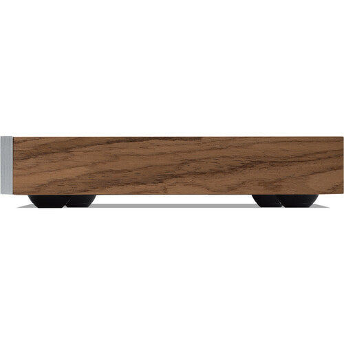 JBL Classic MP350 Reproductor de Audio en Red, Modern Digital Player | Streamer Hi-Res con Wi-Fi, AirPlay 2, Chromecast y Spotify Connect | Sonido Hi-Fi de Alta Fidelidad, Roon Ready y Bluetooth aptX Adaptive | Color Plateado/Nogal con Diseño Retro