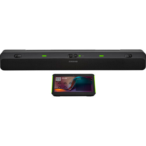 Shure IntelliMix Bar Pro Kit IMXBPK: Barra de Videoconferencia 4K Todo en Uno con IA | Audio Premium Microflex, Cámara con Auto-framing y Seguimiento de Orador | Certificado Microsoft Teams y Zoom | Integración PoE+ y Dante para Salas de Juntas