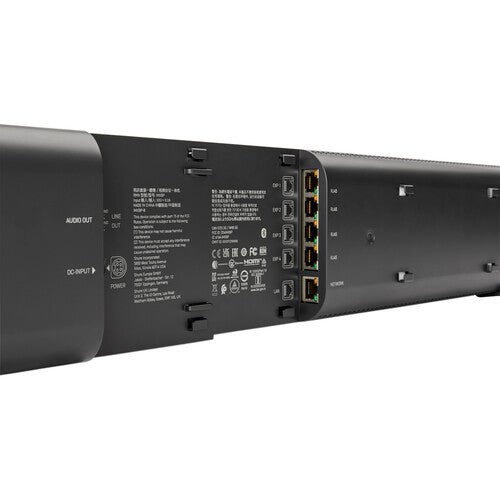 Shure IntelliMix Bar Pro Kit IMXBPK: Barra de Videoconferencia 4K Todo en Uno con IA | Audio Premium Microflex, Cámara con Auto-framing y Seguimiento de Orador | Certificado Microsoft Teams y Zoom | Integración PoE+ y Dante para Salas de Juntas
