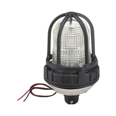 Luz de advertencia LED para ubicaciónes peligrosas, montaje tipo tubo, 24 VCD, LED color Claro
