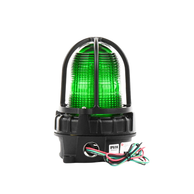 Luz de advertencia LED para ubicaciónes peligrosas, montaje para superficies, 24 VCD, color Verde