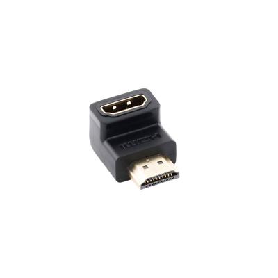 Adaptador HDMI de 90 Grados Macho a Hembra / Hacia Abajo / HDMI 2.0  4K@60Hz / Proporciona Flexibilidad Sin Doblar los Cables HDMI