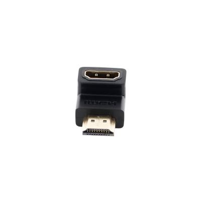 Adaptador HDMI de 90 Grados Macho a Hembra / Hacia Abajo / HDMI 2.0  4K@60Hz / Proporciona Flexibilidad Sin Doblar los Cables HDMI