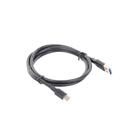 Cable USB-A a USB-C | 1 Metro | Carga y Sincronización de Datos | Carga Rápida 60W | Datos 5 Gbps | QC 3.0/2.0 | FPC | AFC | Protección Integrada | Duradero y Flexible| Caja ABS | Cubierta de TPE | Color Negro.