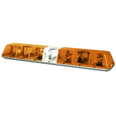 Torreta TurboBeam Plus 47", 12 Vcc, 17.2 A con transparente y domos ámbar