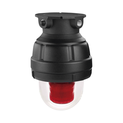 Luz de advertencia LED a prueba de explosiones Homologado UL y cUL para Clase I, División 1, Grupo C y D; Clase I, División 2, Grupos A y B; Clase II, División 1, Grupos E, F y G; Clase III, color Rojo 24 VCD